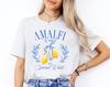 Amalfi Skjorta Italien T-shirt Reseskjorta Amalfikusten Skjorta Semester T-shirt Italienska Kusten Sommarsemester T-shirt Italien Gåva Till Henne Social Klubb
