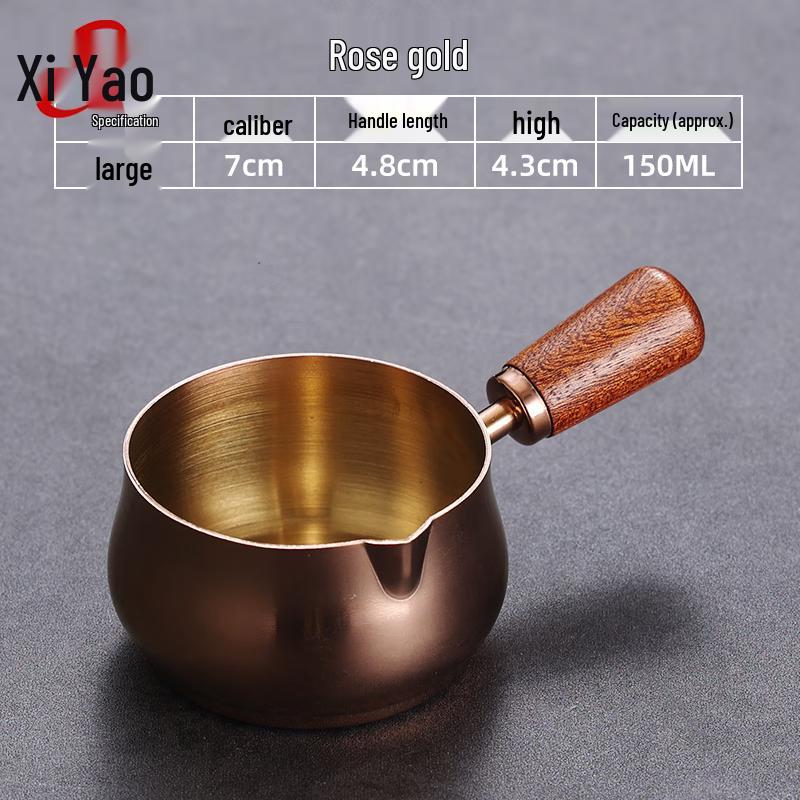 304 Stainless Steel Sauce Cup with Wooden Handle