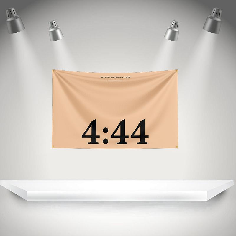 THE J-jay-z Flag Rock Music Band Banner HD Printing Tapestry Exhibition, Music Band Fans, Garage Decor