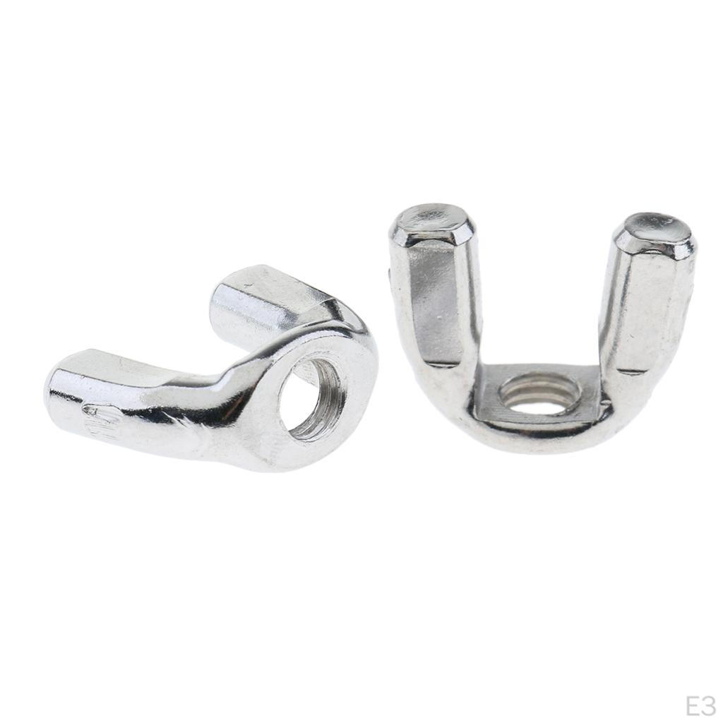 2 Pieces 6mm / 8mm Cymbal for Drum Kit Material Cymbals Stand Replacement