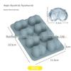 Silicone Ice Cube Tray with Lid: 4-Grid Frozen Soup & Food Storage Box
