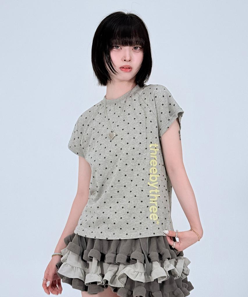 Sseulibaisseuli Star Dot Logo T-Shirt Gray