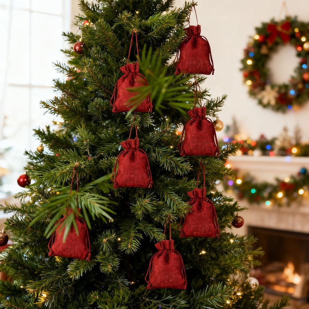 Juladventskalenderpåsar för presenttillverkning, 24-pack säckar, Juladventskalenderpåsar, DIY juldekorationspåsar, Juldekorationer