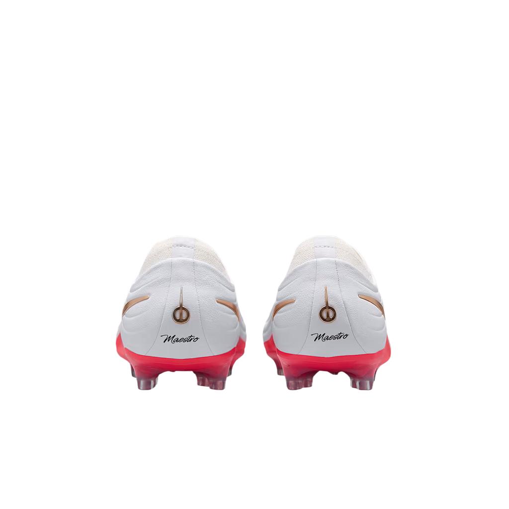 Nike Tiempo Maestro Elite AG Low White Bright Crimson Blur Unisex Cleats Black IB4469-100