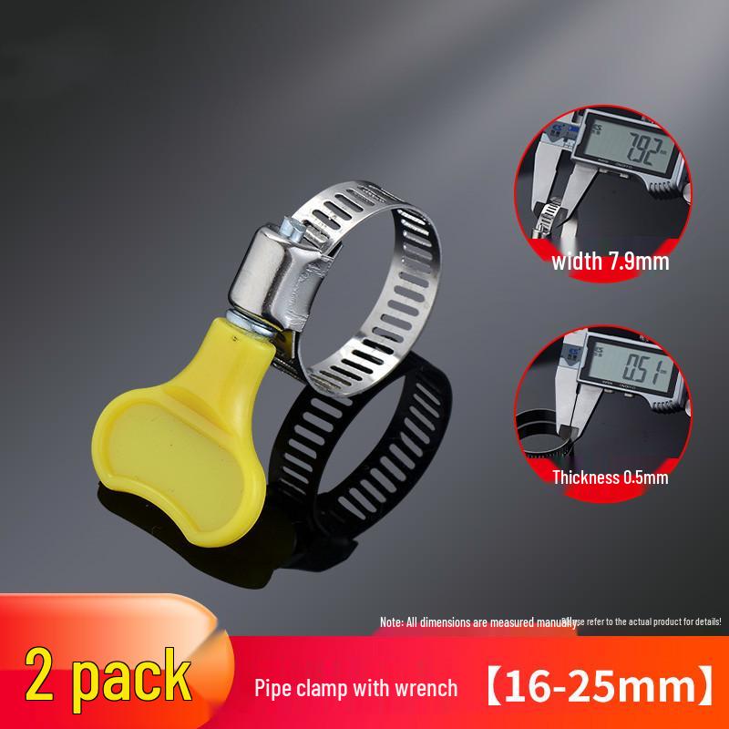 304 Stainless Steel Hose Clamp for Drainpipe Tightening