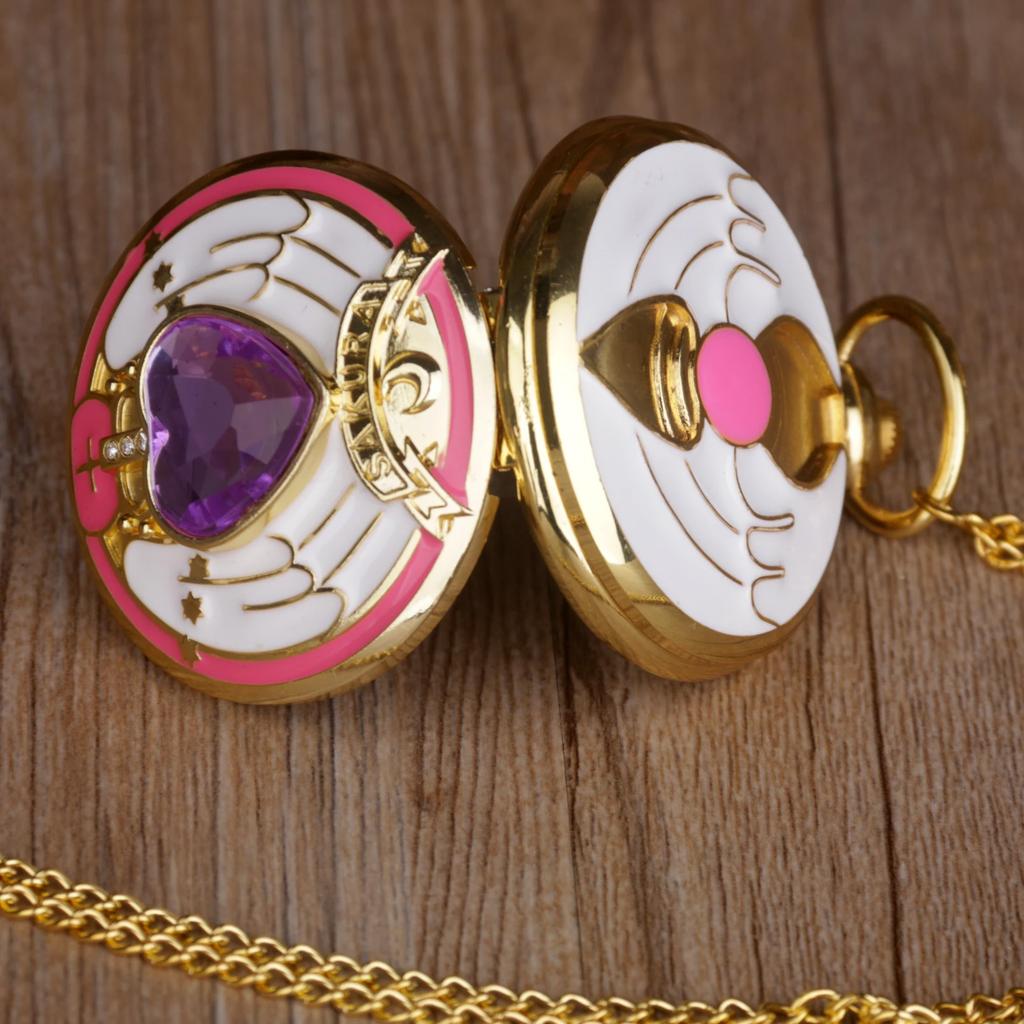 10pcs/lot Wholesale Fashion Design Movie Theme Quartz Pocket Watch with Chain Men Women Kids Necklace Pendant Clock Watch Gifts