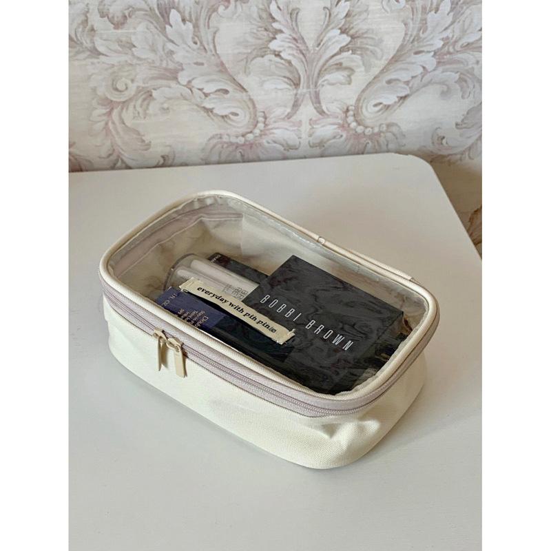 Large Capacity Makeup Bag Storage Bag Transparent Fashion Portable Handbag