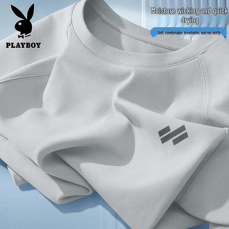 PLAYBOY Men s Quick-Dry Breathable T-Shirt M