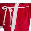 Unisex Adult Santa Claus Costume Set: 5/7-Piece Plush Outfit with Makeup Accessories