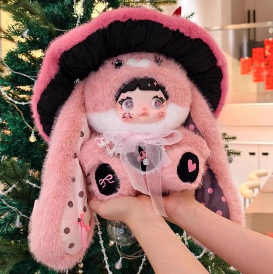 New Nuomi Mushroom Hat Series 400 Percent Extra Large Blind Box Birthday Gift Giant Plush Toy Super Soft Comfortable Kawaii Doll