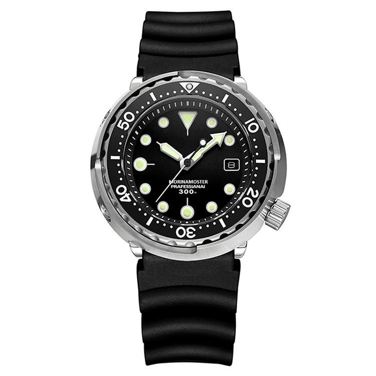 M.E.C. Orologio Da Uomo Movimento Automatico con Cinturino in Silicone Tecnico Nero
