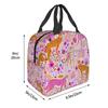 Borsa termica per il pranzo 'Ghepardi in un arcobaleno' per bambini, borsa frigo scolastica, contenitore termico per alimenti, borsa tote, contenitori portatili per il pranzo