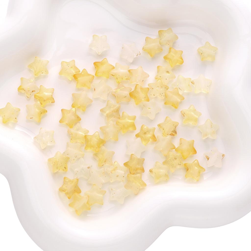 Χειροποίητες χάντρες ακρυλικές 10*9 χιλ. ημιδιαφανείς χρωματιστές χρυσές πεντάλφα σπιτικά κοσμήματα αξεσουάρ diy χάντρες χειροποίητες χάντρες κορδόνι τσάντα μενταγιόν χαλαρές χάντρες