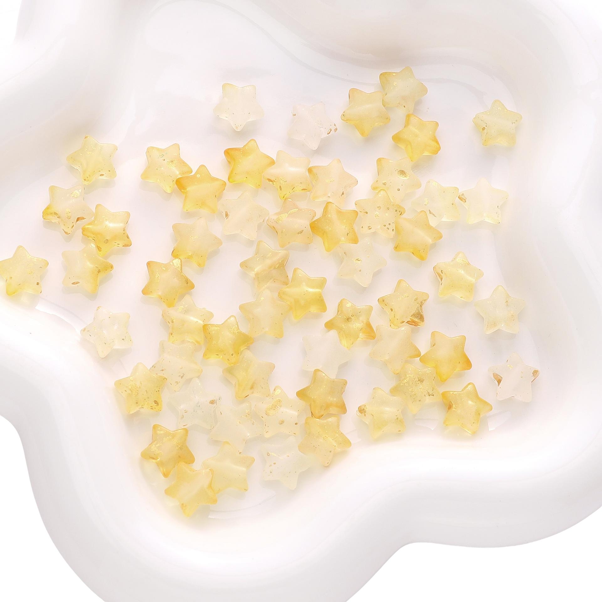 

Бусины ручной работы 10*9 мм акриловые полупрозрачные цветные точки золотая пентаграмма самодельные украшения аксессуары ручная нить бусины сумка подвеска россыпью бусины about 50 pieces x 1 bag