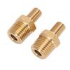 2PCS Brass Air Inflator Adapters Sealing 1 4in Male NPT to Schrader Valve Adapter for Air Compressors Inflation Pumps