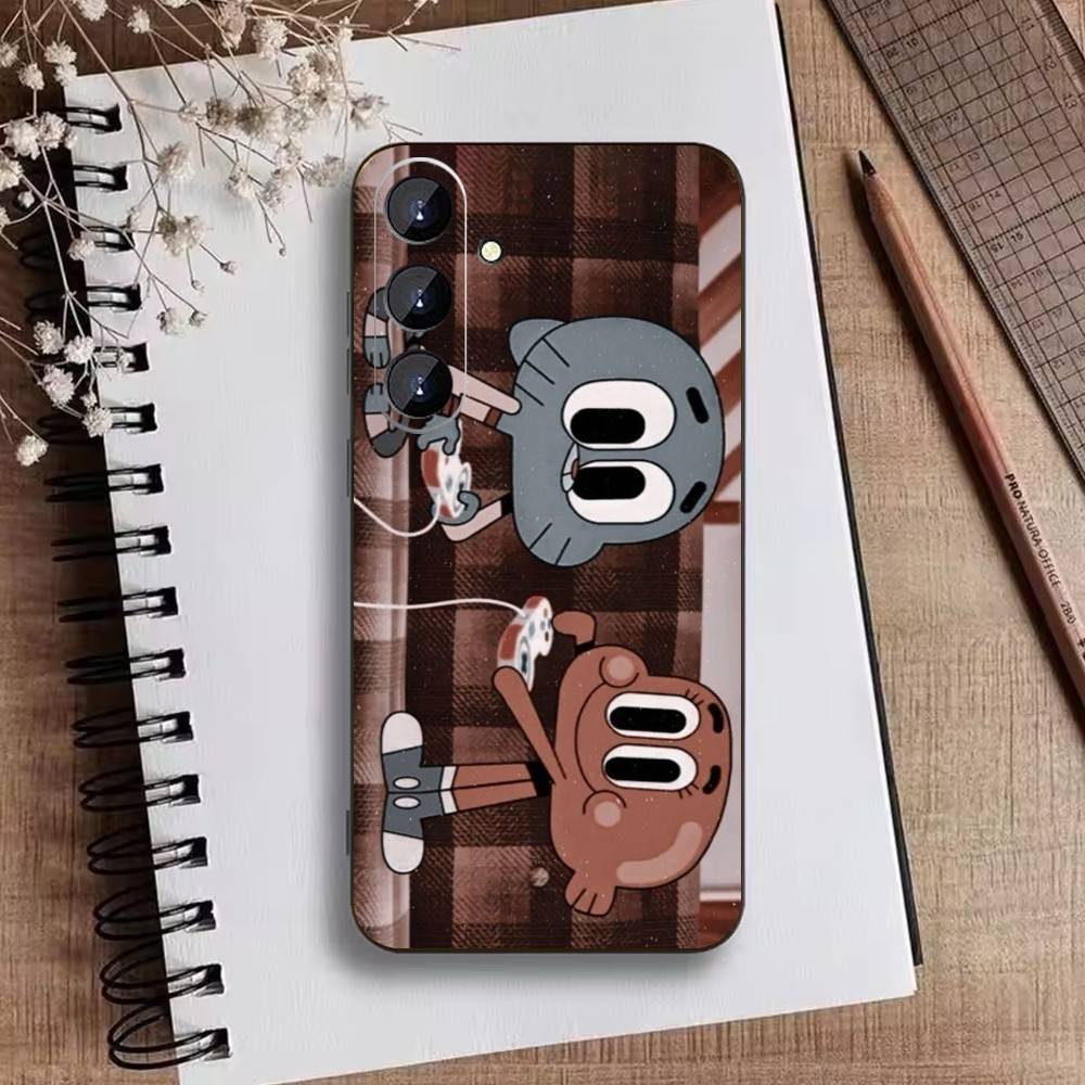 F-Gumball and Darwin Phone Case For Samsung Galaxy A73,21,22,32,71,53,52,51,80,5G Soft Black Cover