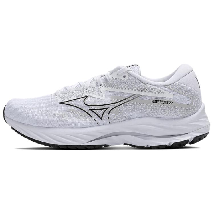 Mizuno Wave Rider 27 Unisex White Black J1GC230358 44.5