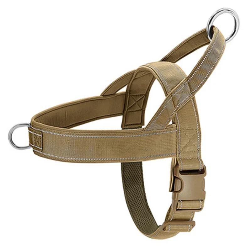 Heavy Duty 1000D Nylon No Pull Dog Harness for Large Dogs Adjustable Outdoor Training Vest with Handle