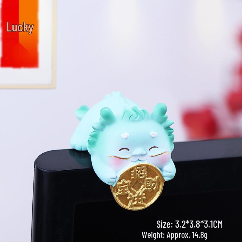 Little Dragon Ornament for Desktop, Car Rearview Mirror, and Center Console Decoration