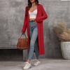 Women's Casual Fashion Solid Color Long Cardigan Jacket