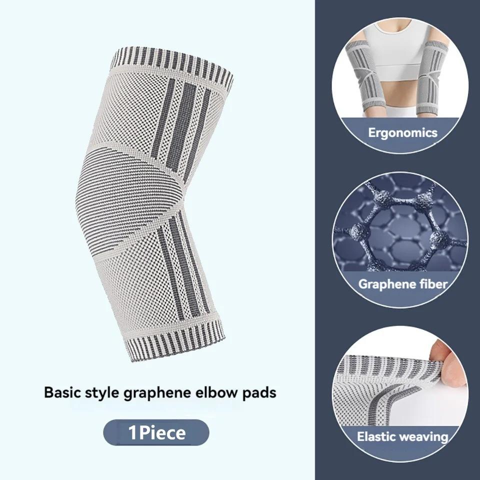

Loogdeel 1Pcs Graphene Elbow Pads Tennis Elbow Special Sheath Self-Heating Sprained Joints To Keep Warm Hand Arm Wristbands Men S