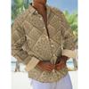 Herrenhemden, Button-Down-Hemden, Freizeithemden, Frühling und Sommer, bedruckt, Langarm, täglich, modisch, bequem