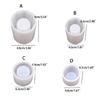 Cylinder Shape Silicones Candle Holders Molds for Making Pen Holders Tealight Candle Holders Home Decoration Art Craft