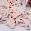 10Pcs/Lot Diy Handmade Plush Embroidered Ears Padded Patches Appliques For Clothes Sewing Supplies Diy Hair Decoration