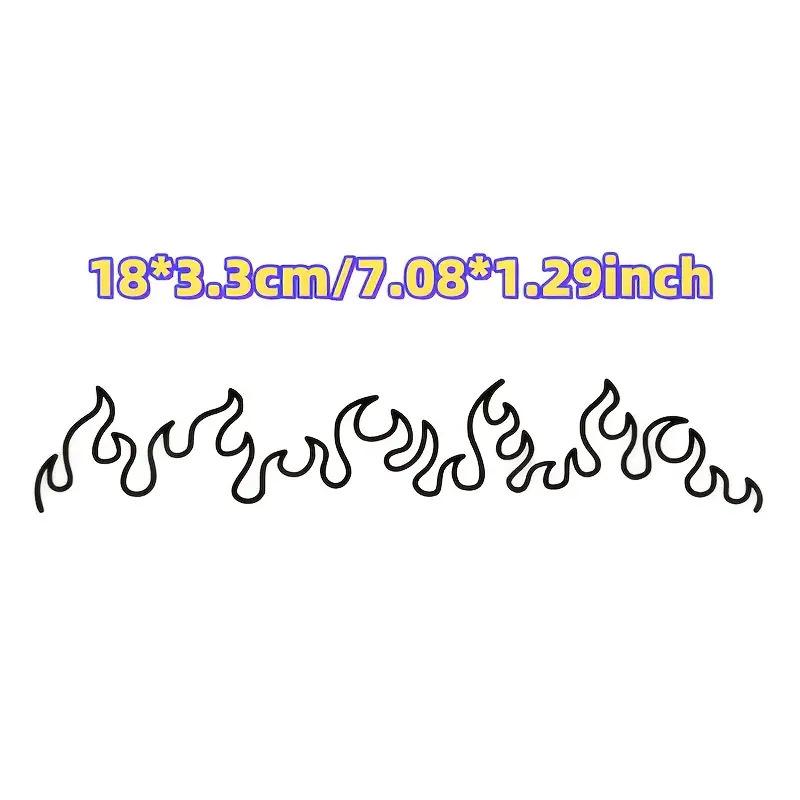 1Pcs Flame Decal Sticker For Car, Laptop, Dashboard, Mirror - Gift, Mirror Decoration | Vibrant Flame Design
