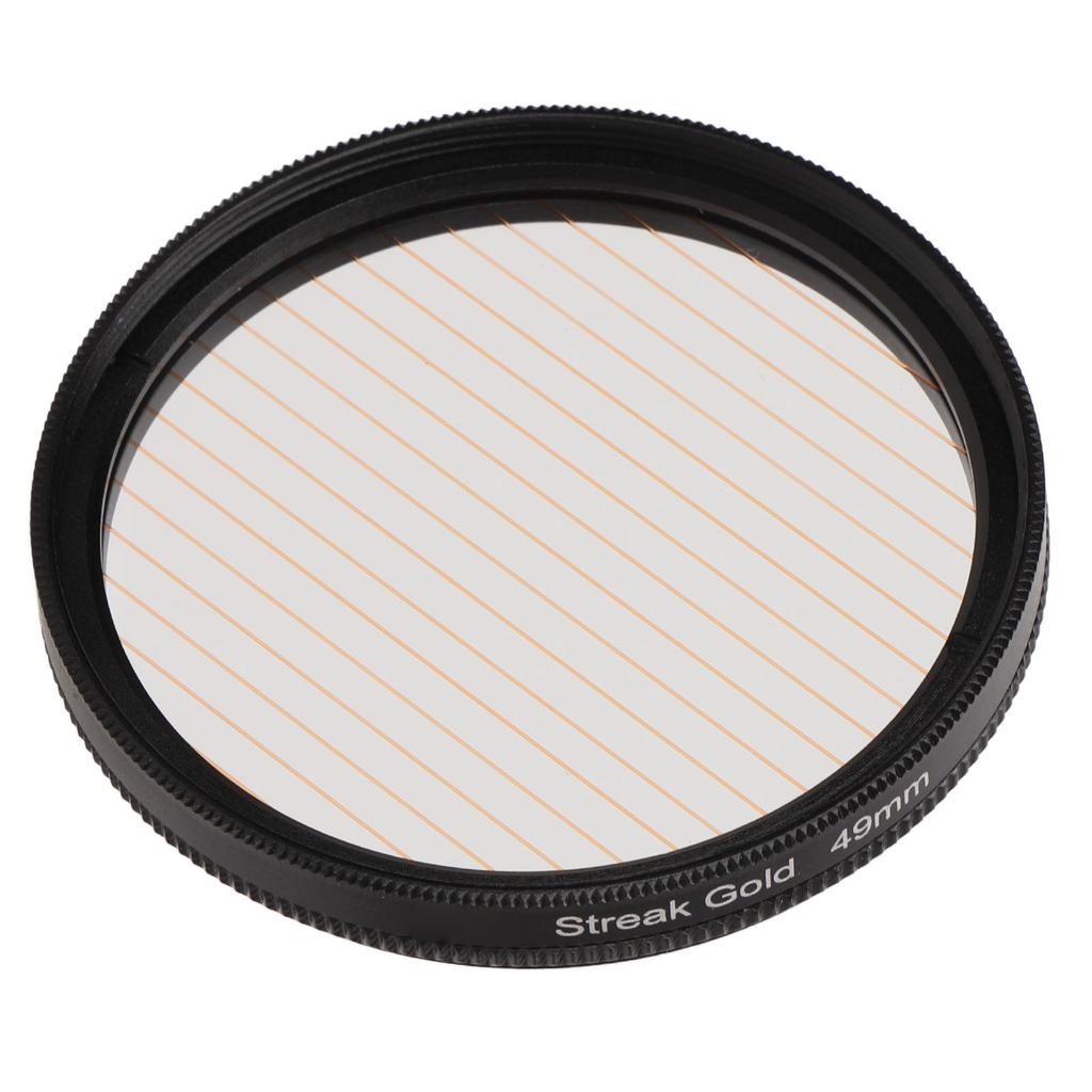 Junestar Camera Lens Filter Gold Streak Anamorphic Effect Photography Filter Accessories