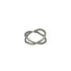 Elegant Adjustable Open Ring with Hand-Hammered Texture and Unique Intertwined Design
