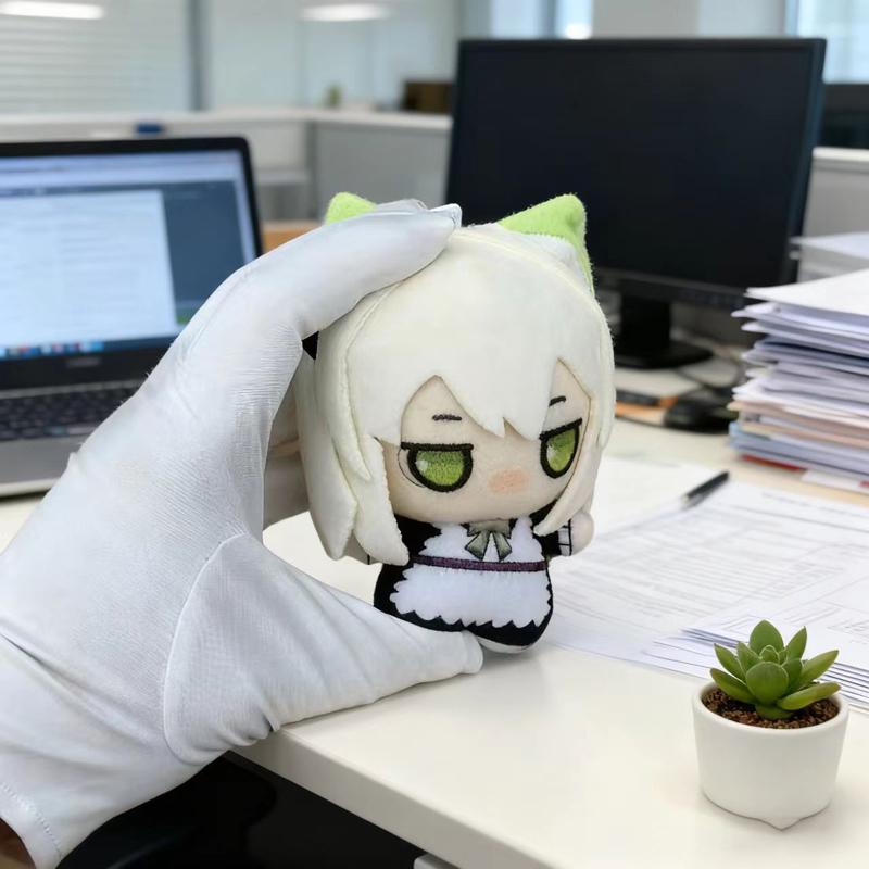Different Fashion 10Cm Lovely Gaming Arknights Ama-10 Character Kaltsit Fluffy Plaything Role Play Cartoonish Manga Kal'Tsit Pendant Plush Doll