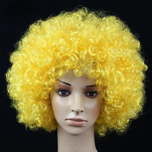 Funny Wig Cap Fluffy Wavy Head Wig for Birthday Dress Performance Props Hair Cap Header Reactive Party Supplies
