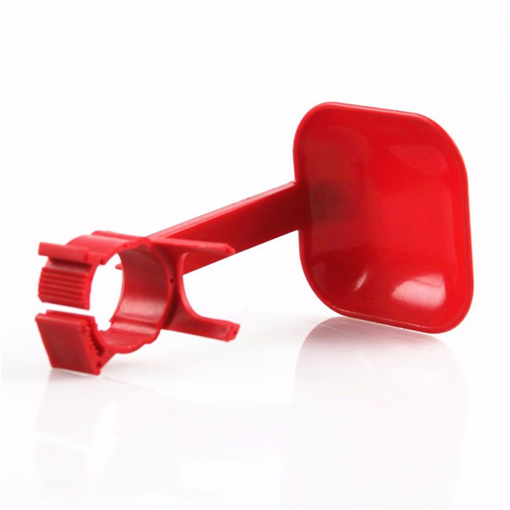 10Pcs Chicken Waterer Cup with Hanging Bracket - Durable Red Drinker for Poultry Farm Coop Watering System