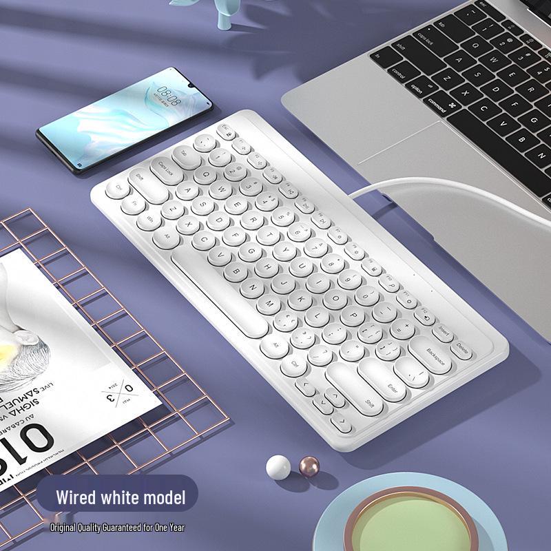 BOW Hangshi Wired Keyboard & Mouse Set for Girls with USB Connection