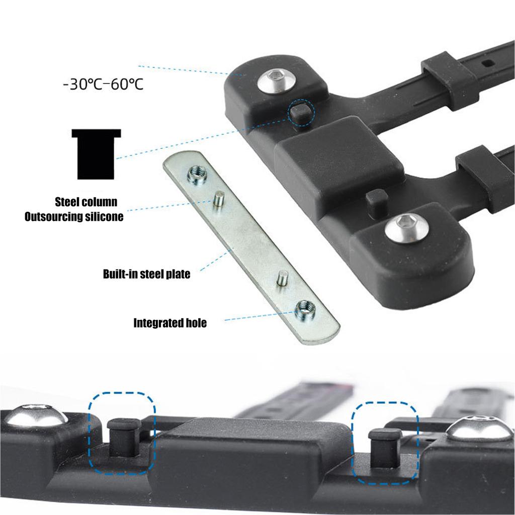 Pasek mocujący bidon rowerowy Miękki silikonowy pasek Bez dziurkowanych wzorów Łatwy w użyciu do noszenia bidonu rowerowego
