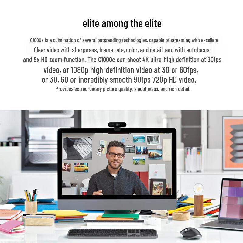 Logitech Brio C1000E 4K HD Webcam