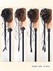 Chinese Style Flower Bud Head Synthetic Hair extension Wigs Natural Fluffy Slightly Curly Twisted Braid Wig Hair Accessories