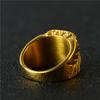 New Fashion Square Red Cubic Zirconia Ring for Women Men Vintage Luxury Gold Color Rings Bride Wedding Party Jewelry Gifts