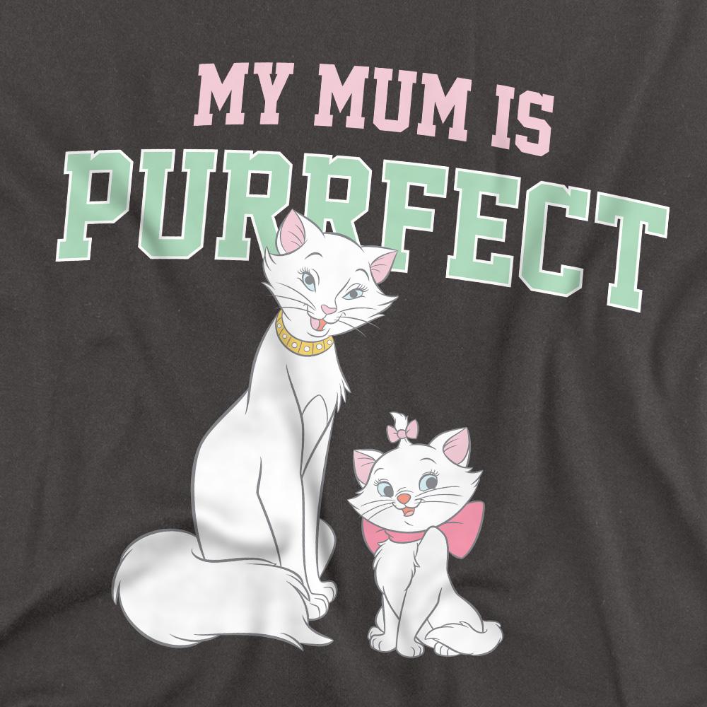 The Aristocats Unisex Adult My Mum Is Purrfect Duchess & Marie Mothers Day T-Shirt