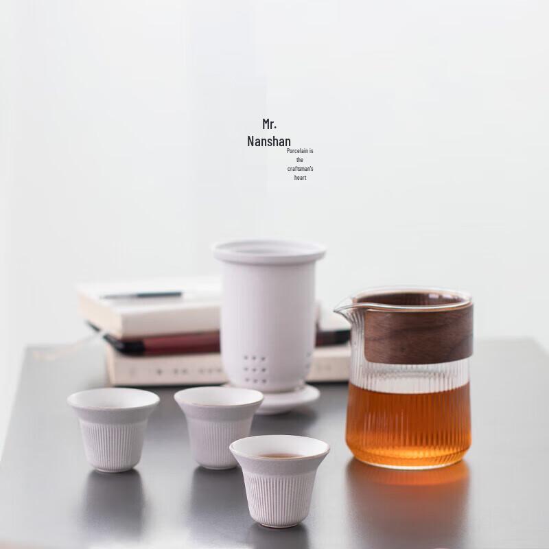 Zen White Portable Tea Set