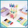 12-120 Colors Acrylic Paint Markers Pens For Fabric Rock Painting Markers Paint Pen Ceramic Glass Canvas DIY Art Making Supplies