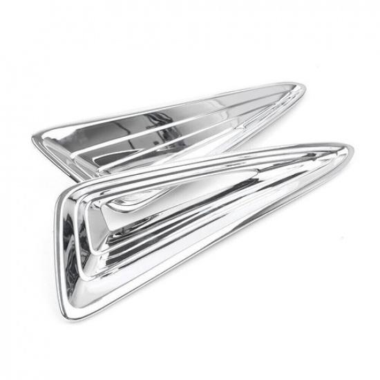 Front Fog Light Moulding Cover Trims Fit TOYOTA C-HR CHR 2016-2018 Chrome