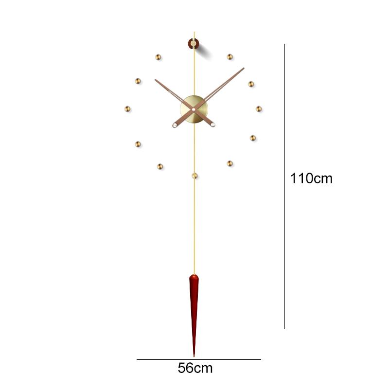 Hiszpania Duży Zegar Ścienny Nowoczesny Design Metalowy Luksusowe Zegary Ścienne Zegary DIY Wystrój Domu Cichy Salon Orologi Da Parete Prezent