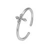 Exquisite Silver Color Ring for Women Timeless Christian Cross Ring New Fashion Party Gift Jewelry