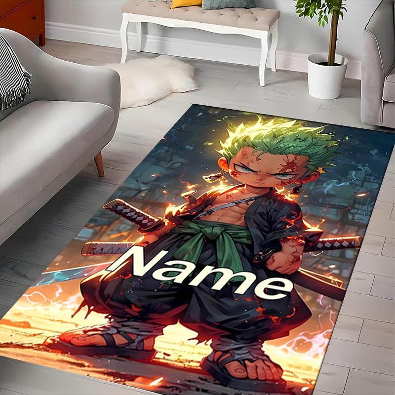 Custom personalization Zoro the Pirate King Area Rug - Perfect For Kitchen, Bathroom,Laundry Room Decor Large Size Available,Gift All Seasons