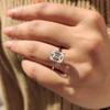 1-4CT Radiant Cut Moissanite Engagement Ring GRA Certified   CopperSolitaire Diamond Wedding Bands for Women Jewelry