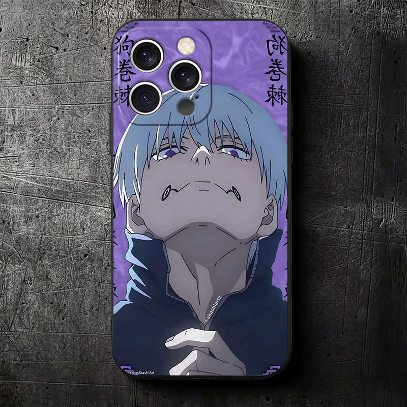 Anime Inumaki Toge JUJUSU Soft Phone Case for iPhone 16 16E 17 Air 15 Pro Max 14 Plus 13 Mini 11 12 7 Black Cover Back Shell