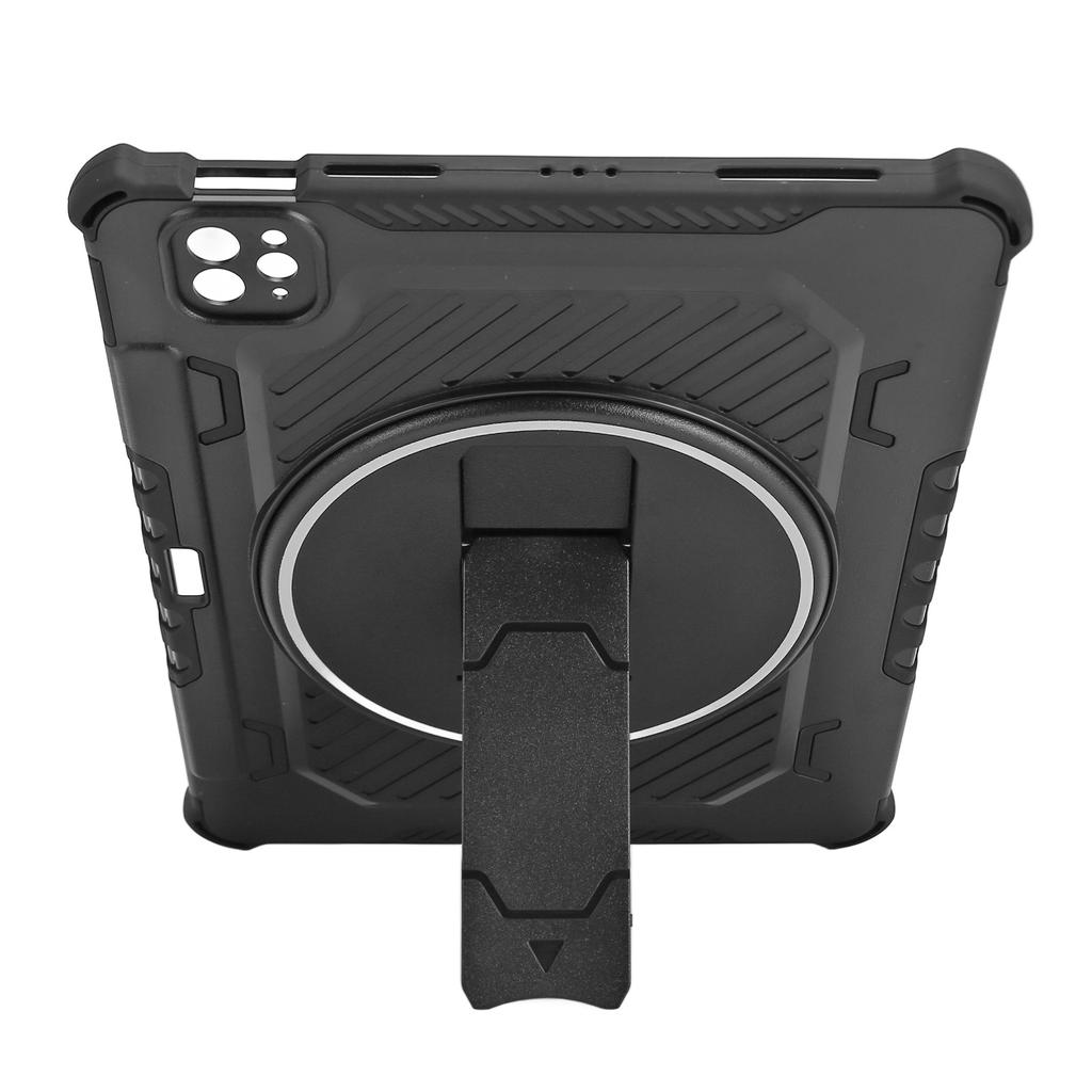 Tablet-Hülle Ultra-dünn Robust Stoßfest Sturzsicher Tablet-Schutzhülle mit Schultergurt für iOS-Tablet Schwarz