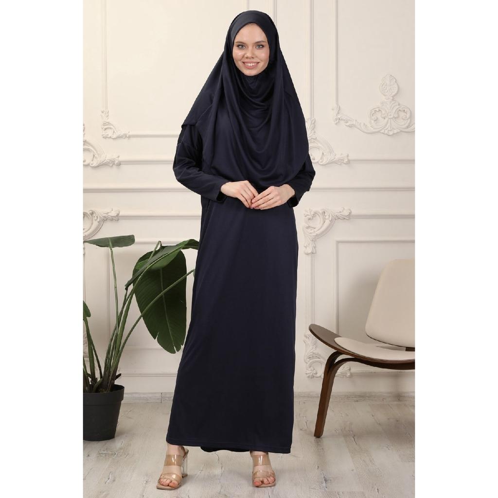 Rochie de rugăciune neagră dintr-o singură bucată, ușor de utilizat, cu basic